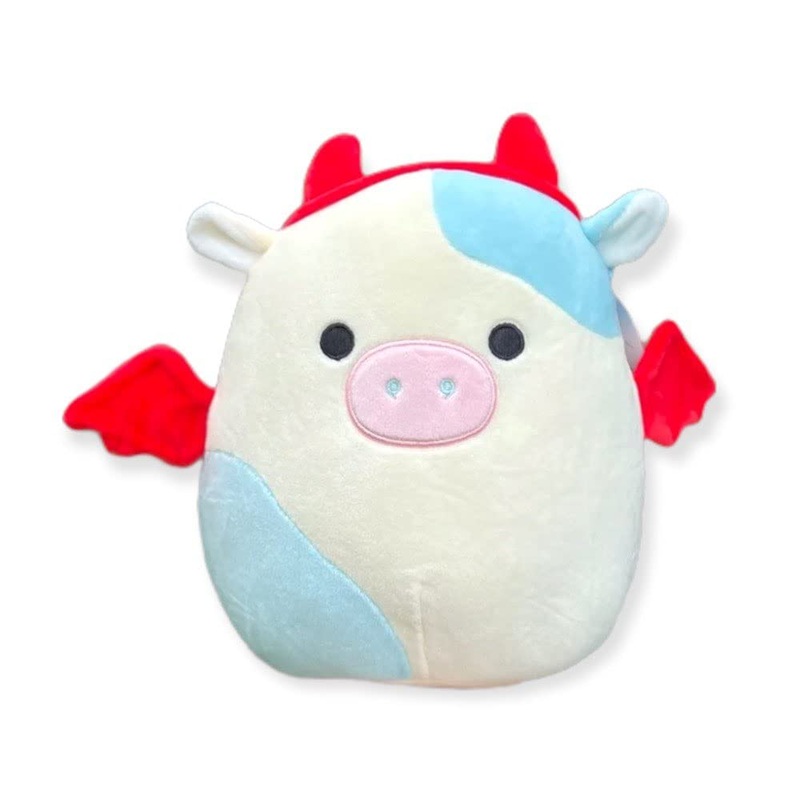 Squishmallow Official Kellytoy Halloween Squishy Soft Plush Toy Animals (Belana Cow (Devil Costume), 8 Inch)