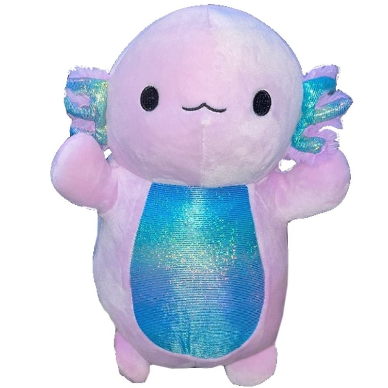 Squishmallow Official Kellytoy Hug Mees Squishy Soft Plush Animal Pets (Monica Axolotl, 14 Inch)
