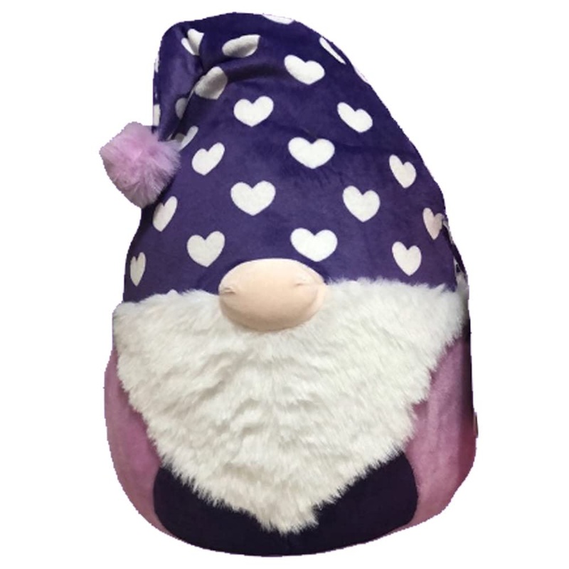 Squishmallow Official Kellytoy Valentines Squad Squishy Soft Plush Toy Animal (8 Inch, Nefen Gnome)