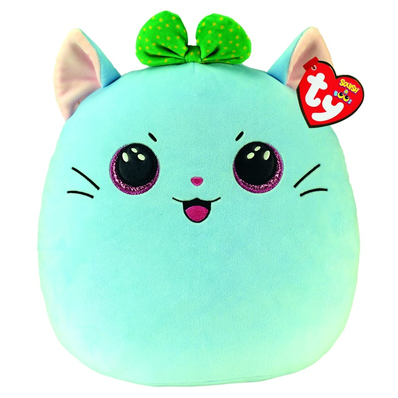 Ty Toys Squish A Boo Cat Kirra - 31 Cm, Green (2009315)