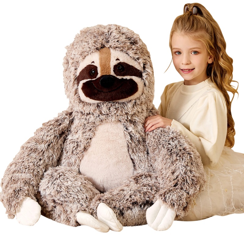 Earthsound Giant Sloth Stuffed Animal Plush Toy,30'' Large Jumbo Cute Soft Toys,Big Size Huge Fluffy Plushy Oversized Fat Plushi