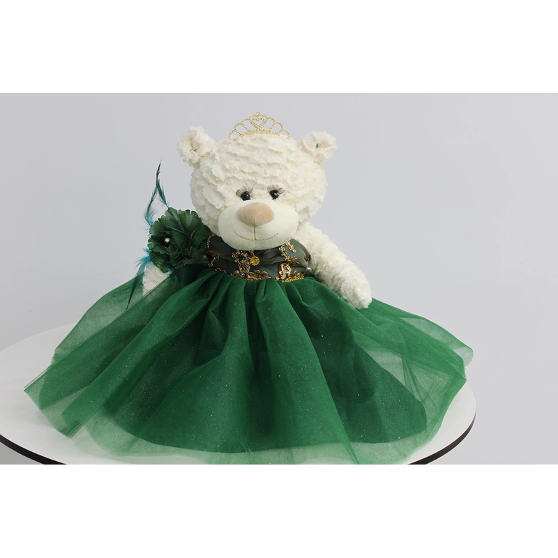 Kinnex 20' Quince Anos Teddy Bear With Dress - Collectible Quinceanera Last Doll Centerpiece B16631-33