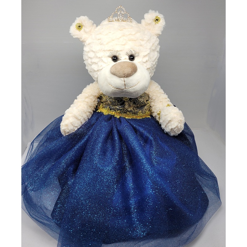 Kinnex Collections Since 1997 20' Quince Anos Quinceanera Last Doll Teddy Bear With Dress (Centerpiece) ~Navy Blue~ Arc16831-16