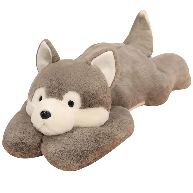 Ronivia Weighted Stuffed Animals, 19.7'' 3.3Lbs Weighted Husky Stuffed Animal Toy Cute Huskies Plush Pillow Weighted Plush Anima