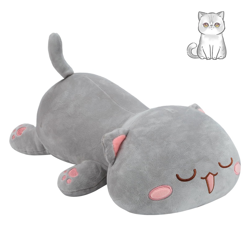 Afan Super Soft 13.7'' Cute Cat Kitten Doll Plush Toy Kawaii Anime Plush Cute Stuffed Animal Cat Toys For Kids Girls Boys Cat (G