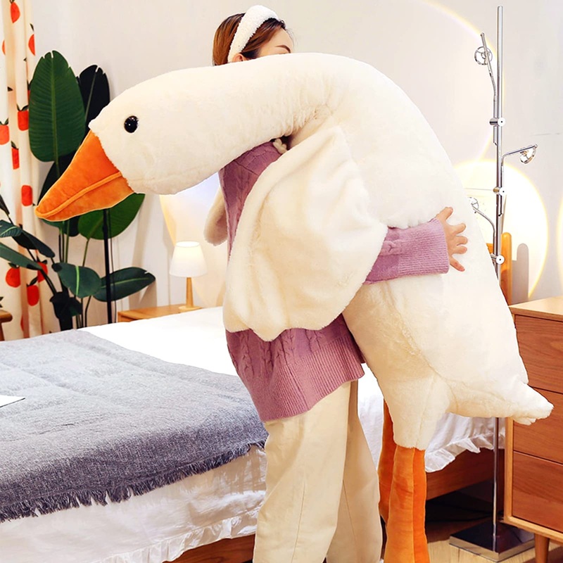 Cottonstar Goose Stuffed Animal 75 Inch Plush Toy, 6 Foot Giant Duck Plush, Super Soft Huge Plushies Pillow Hugging, Gift For Ki