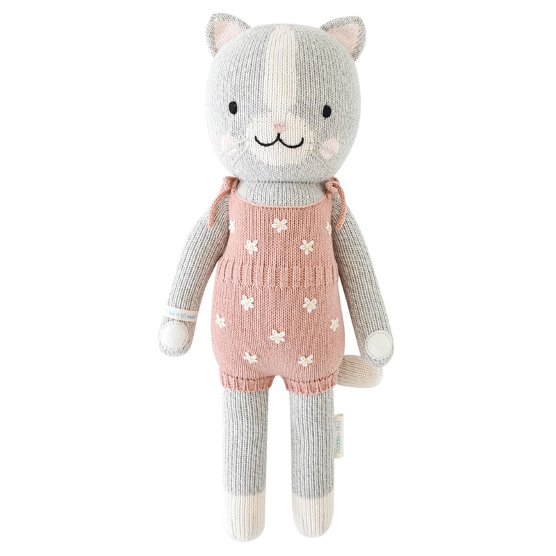 Cuddle + Kind Daisy The Kitten Regular 20'' Hand-Knit Doll - 1 Doll = 10 Meals, Fair Trade, Heirloom Quality, Handcrafted In Per