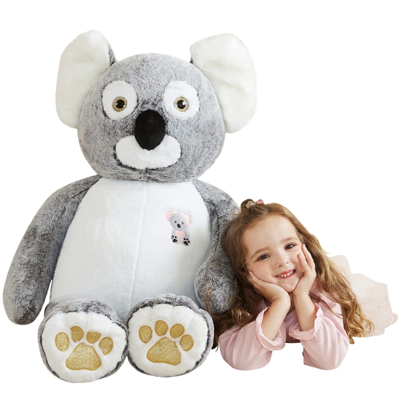 Earthsound Giant Koala Stuffed Animal Plush Toy,Large Koala Jumbo Cute Soft Toys,Big Size Huge Fluffy Plushy Oversized Fat Plush