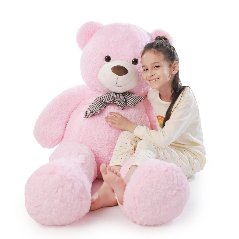 Poutmac 47 Inch Giant Teddy Bear Stuffed Animal Big Plush Teddy Bear Valentine'S Gift For Girlfriend Soft Stuffed Bear Animals F