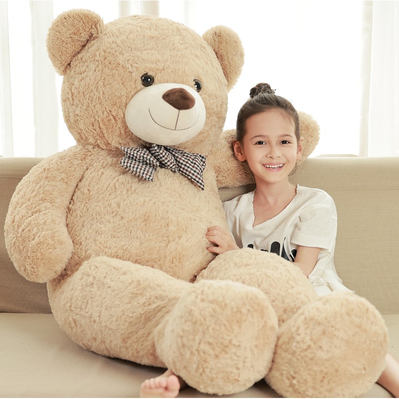 Poutmac Big Teddy Bear 55 Inches Giant Soft Stuffed Animals Cute Plush Toy For Girlfriend Women Kids For Valentine'S Christmas B