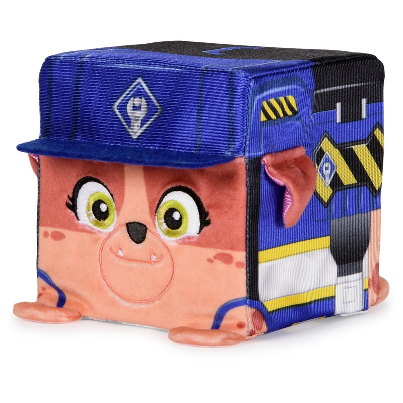 Rubble & Crew Stuffed Animals, Mix, 4-Inch Cube-Shaped Plush Toy For Kids Ages 3 And Up