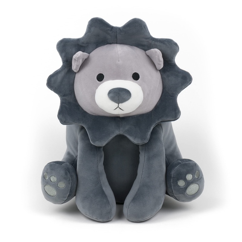 Snuggie Buggies Stuffed Animal Lion Gray | Ultra Soft Plushie Cute Stuffed Lion | Plush Safari Stuffed Animals For Kids