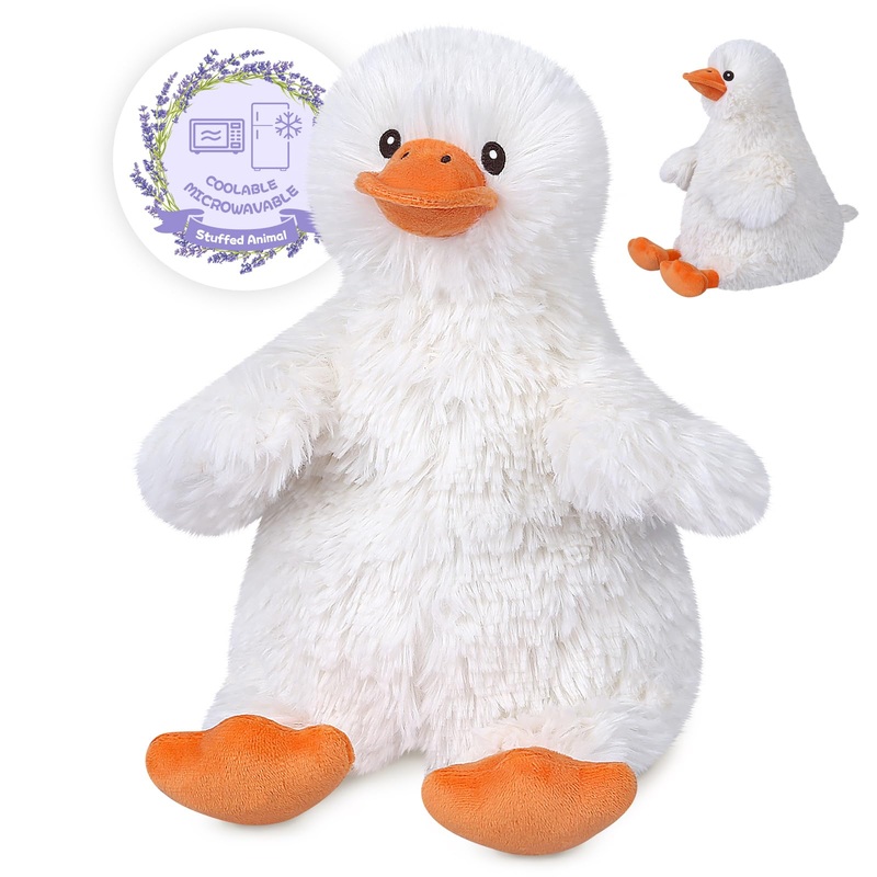 Suzzipals Microwave Duck Stuffed Animals, Duck Plushies, Microwavable Stuffed Animals Heating Pads For Cramps, Pain & Stress Rel
