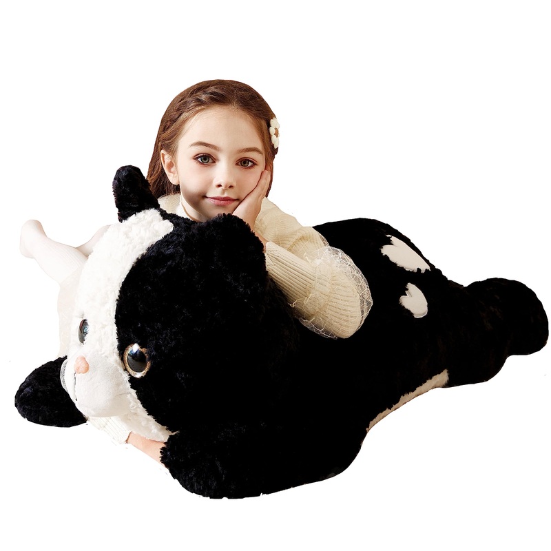 Tumyay Giant Cat Stuffed Animal Plush Soft Toy,30'' Large Cat Toys Jumbo Cute Big Size Huge Plushy Fluffy Oversized Fat Plushie,