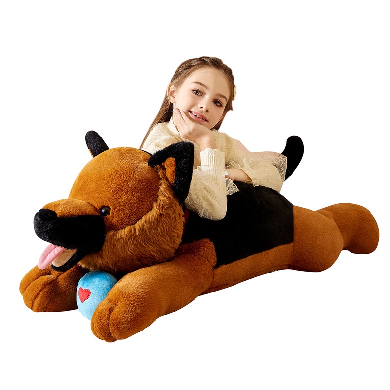 Tumyay Giant German Shepherd Dog Stuffed Animal Plush Soft Toy,30'' Large Cuddly Puppy Toys Jumbo Cute Big Size Huge Plushy Plus