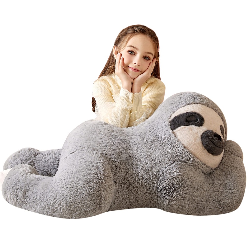 Tumyay Giant Sloth Stuffed Animal Plush Soft Toy,Large Sloth Toys Jumbo 30'' Cute Big Size Huge Plushy Fluffy Fat Plushie,Birthd