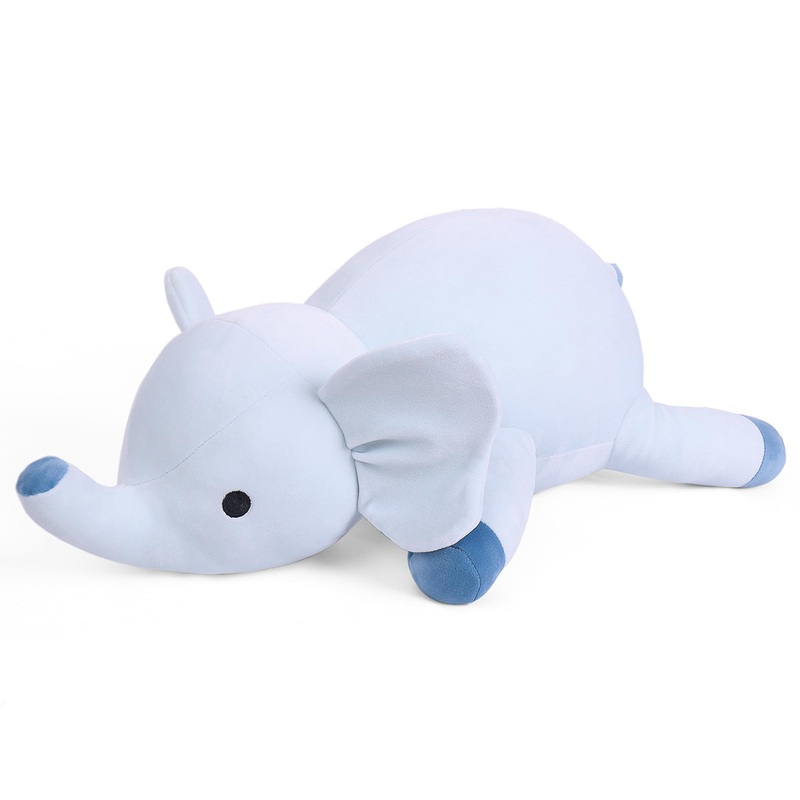 Webingo Weighted Stuffed Animals, 24'' Weighted Elephant Plush Toy 4.2 Lb Soft Pillow Cute Giant Plushie Gifts For Kids & Adults
