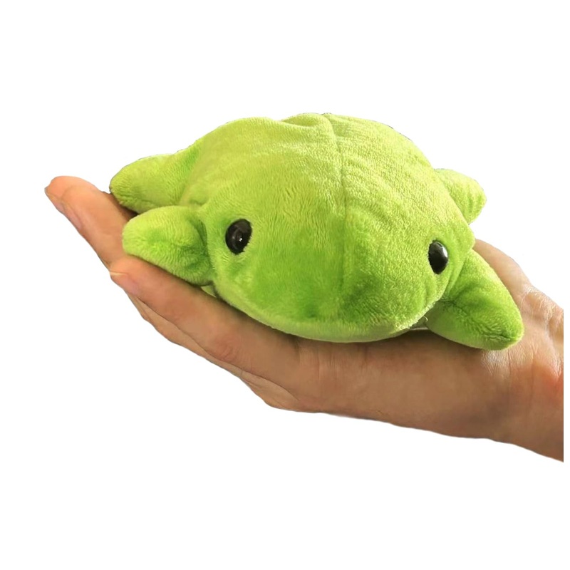 Weightedplush Baby Bean Frog Plush, 7Inch Cute Soft Fluffy Frog Stuffed Animal Weighted Frog Plushie Toy With Plastic Pellets, S