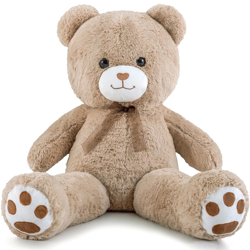 Zgxiong Big Teddy Bear 3 Feet Giant Stuffed Animal Brown Large Teddy Bear Stuffed Animals Huge Stuffed Bear Plush Toy For Girlfr