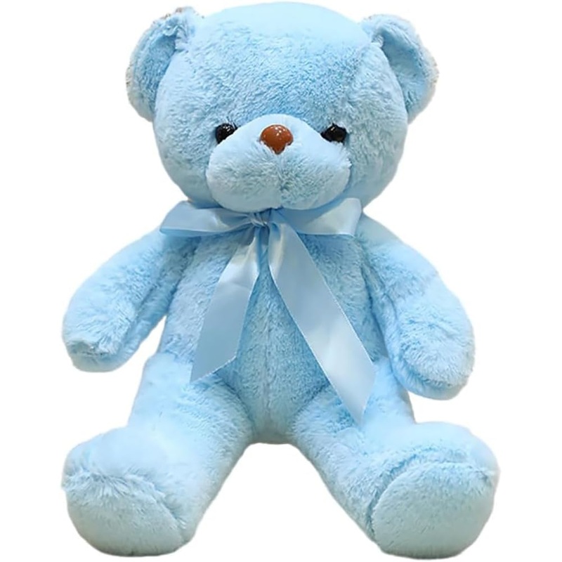 Biubiulove 13.5Inch Teddy Bear Stuffed Animal, Soft Cuddly Stuffed Plush Bear, Gifts For Kids Baby Toddlers On Baby Shower, Vale