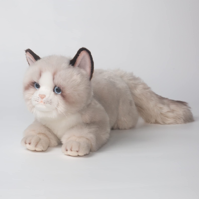 Cu-Mate 20 Inch Gray Ragdoll Cat Stuffed Animal Toys Dolls,Cute Handmade Plush Toy Ann Baker Cat Birthday Gifts Present For Boys