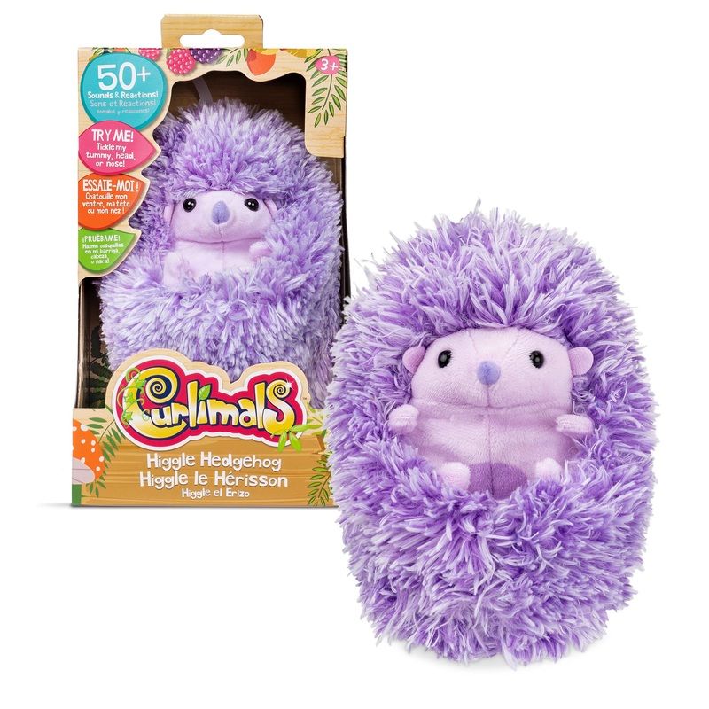 Curlimals - Higgle The Hedgehog - Interactive, Animated, Talking, Giggling Toy Pet, Over 50 Sounds, 5'' Plush - New 2023 - Best