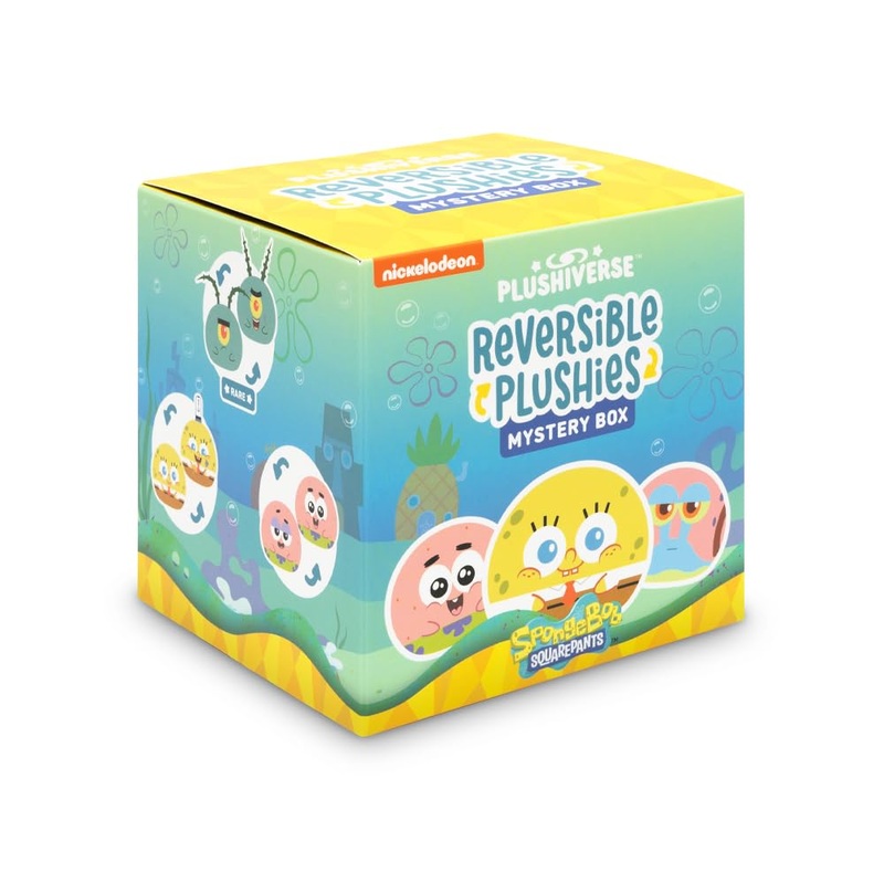 Teeturtle Spongebob Squarepants 3'' Reversible Plushie Mystery Box - Officially Licensed Surprise Soft Stuffed Animal