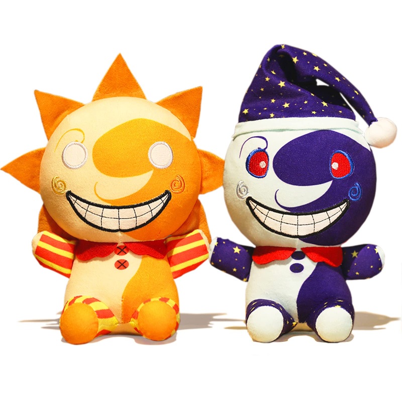 Tzmapu Sundrop And Moondrop Plush Security Breach Plush, Clown Figure And Collection Stuffed Animals Plush Toys,Birthday Christm