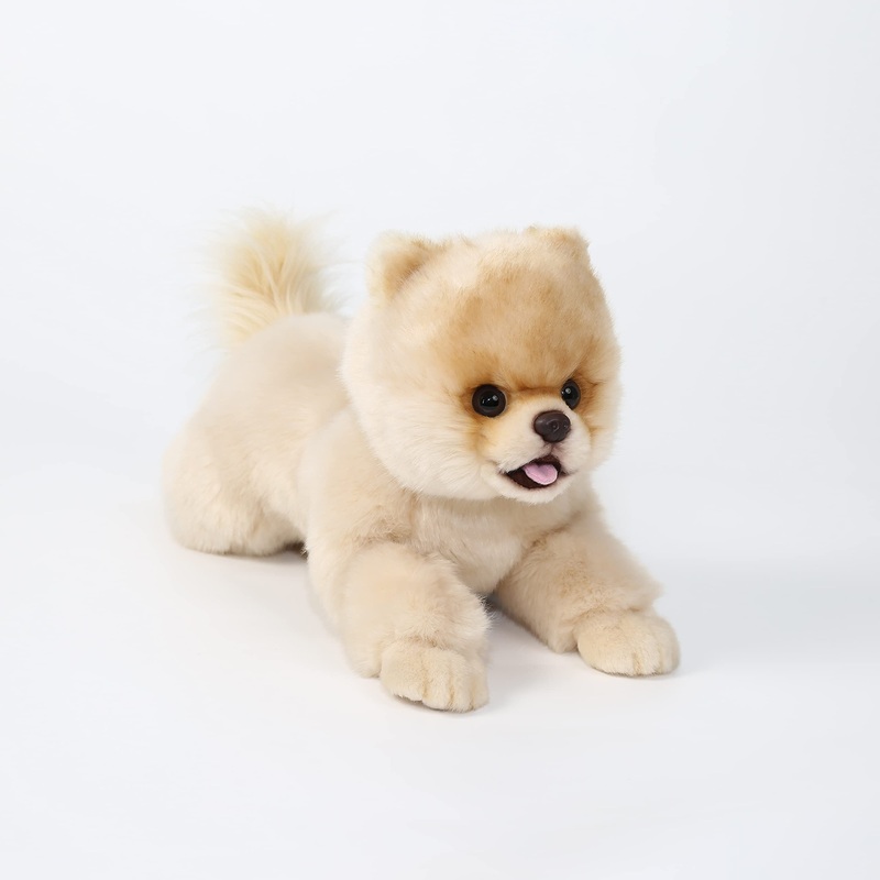 16 Inch- Pomeranian Stuffed Animals Toy Dog,Plush Puppy Realistic Cute Toy Dog Present Gift For Girls Boys