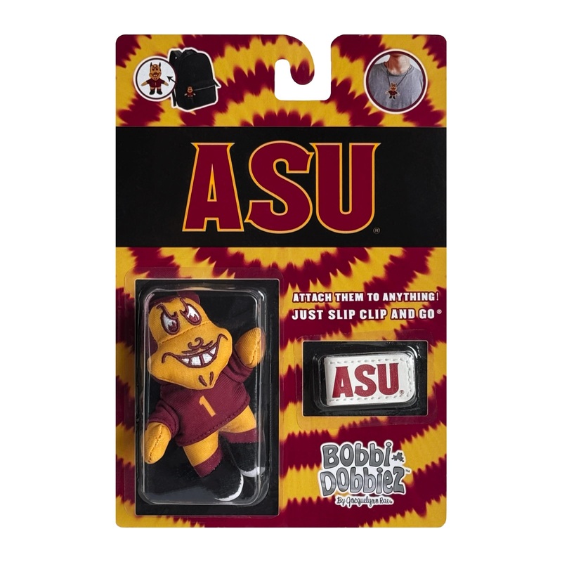Arizona State University Sparky Mascot Bobbi-Dobbiez Attachable Plushie
