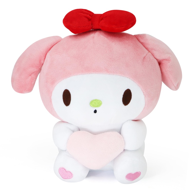 Coaqac Kawaii Plush Toy With Love Piloow, Soft Cartoon Plush, Theme Party Favor, Birthday Gift For Girls Boys (Pink A)