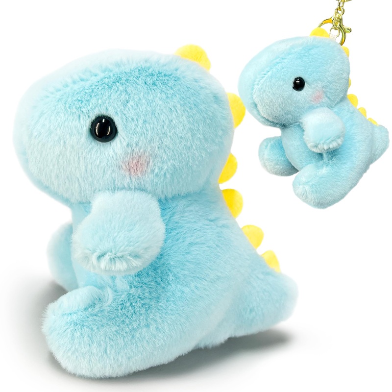 Dinosaur Stuffed Animals For Girls And Boys, Mini Plush Toys Key Chains For Kids, Cuddly Dinosaurs Plush Toy, Cute Fat Dino Stuf