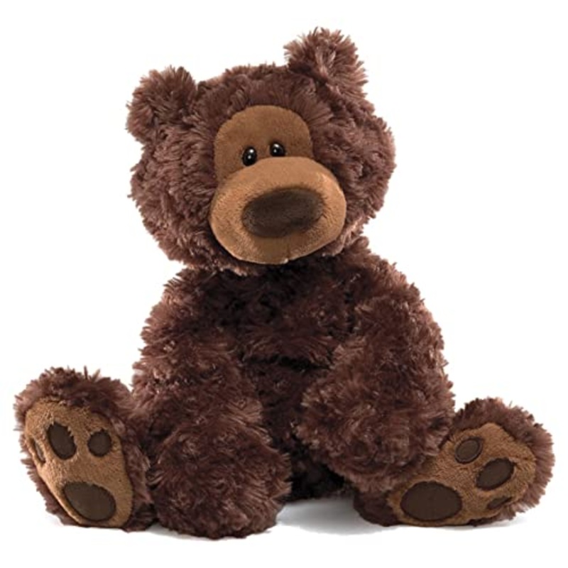 Gund Philbin Teddy Bear Stuffed Animal Plush, Chocolate Brown, 12''