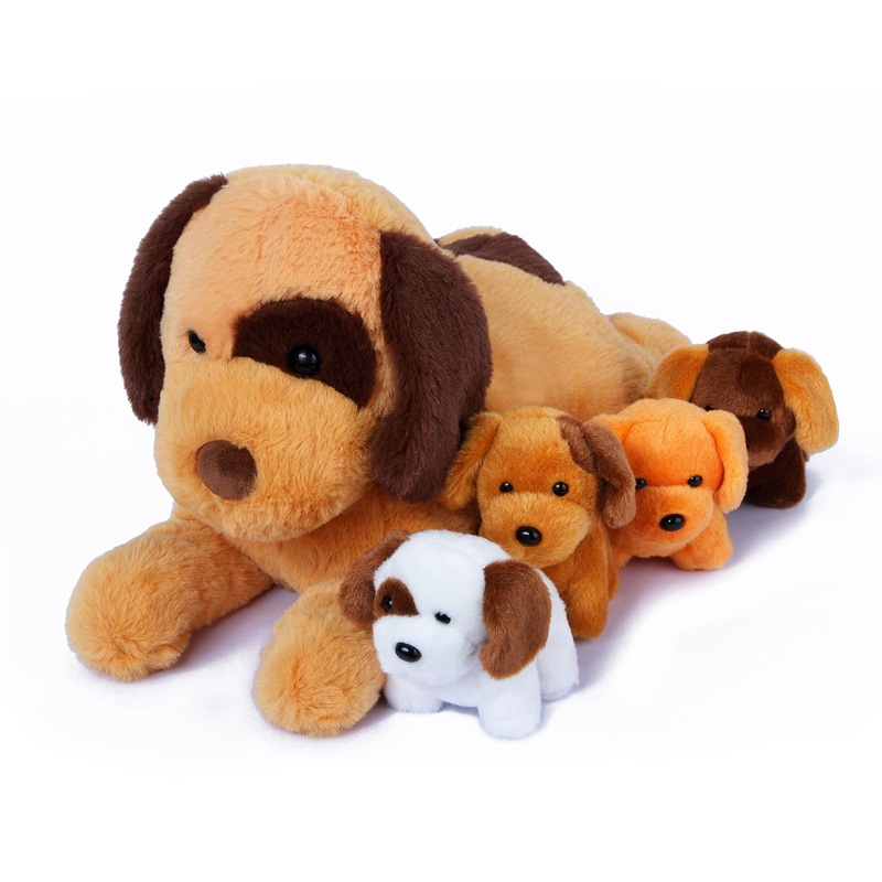 Sodwef 5 Pcs Cute Dog Stuffed Animals,Dog Plush For 3+ Years Girls And Boys,Soft Plush Toys For Kids Puppy Lover Boys Christmas