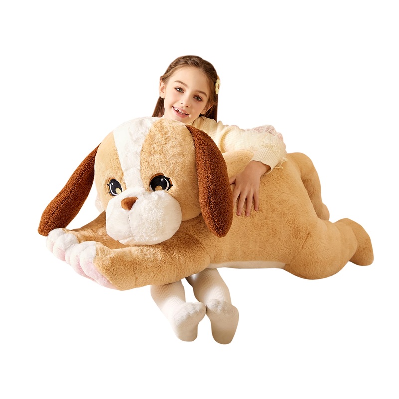 Tumyay Giant Labrador Dog Stuffed Animal Plush Soft Toy,Large Yellow Puppy Toys Jumbo 30'' Cute Big Size Huge Plushie,Birthday G