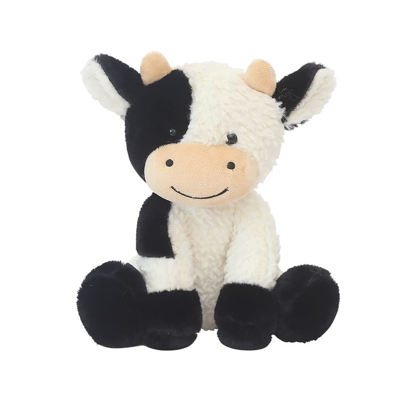 Zxmbeddings 9'' Cow Stuffed Animal,Cute Soft Stuffed Cow Plush Toy Gifts For Girls,Boys,Kids