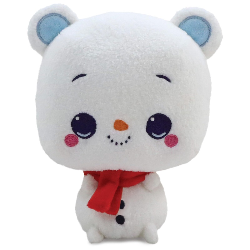 Gund Drops, Benny Burr, Expressive Holiday Stuffed Animal Soft Plush Pet, Snowman Teddy Bear, 6