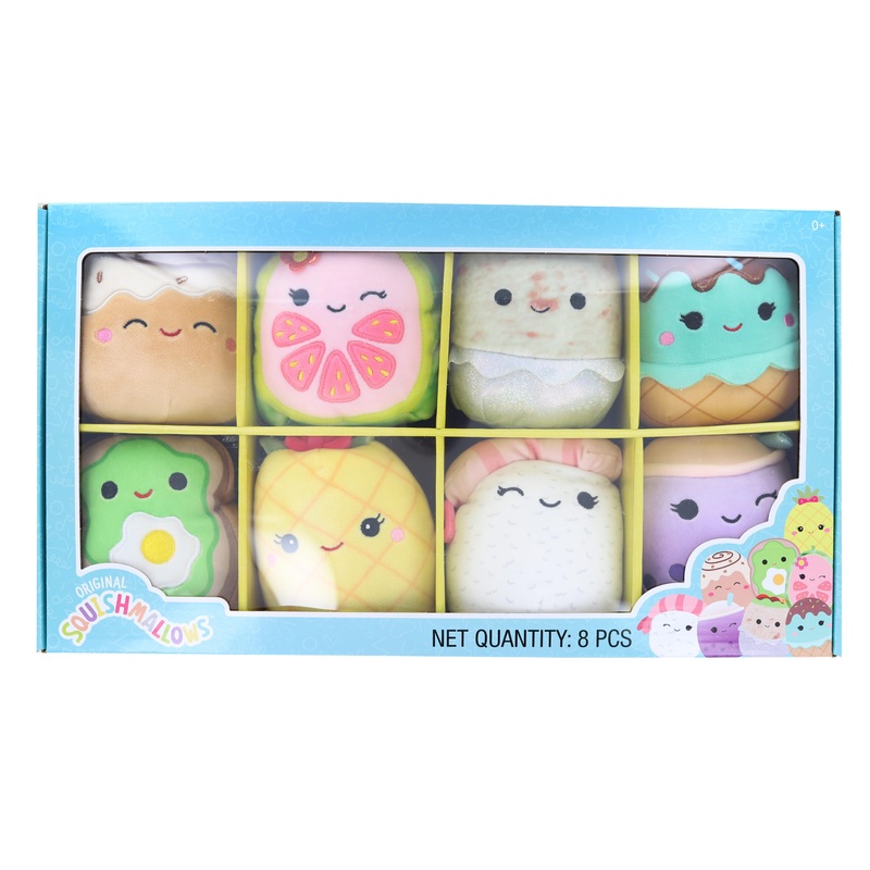 Squishmallow 5 Inch Mini Food Plush 8 Pack