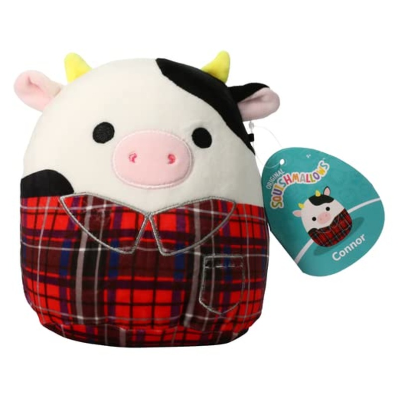 Squishmallows Kellytoy 2022 7.5 '' Fall Squad Plaid Cow