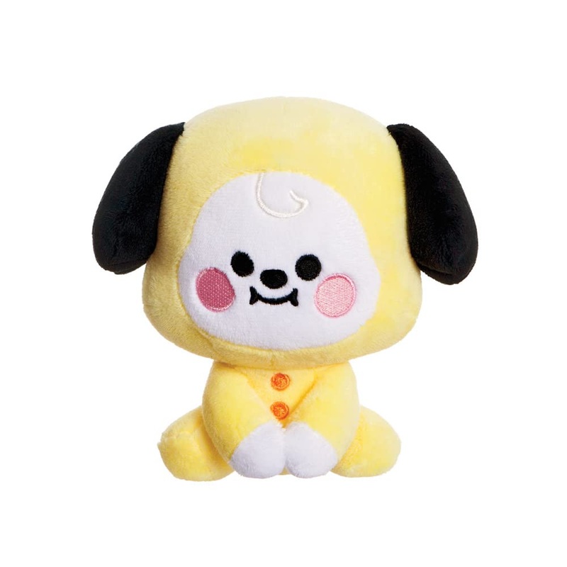 Aurora World- Aurora, 61483, Bt21 Official Merchandise, Baby Chimmy Sit, 13 Cm, Yellow, Yellow