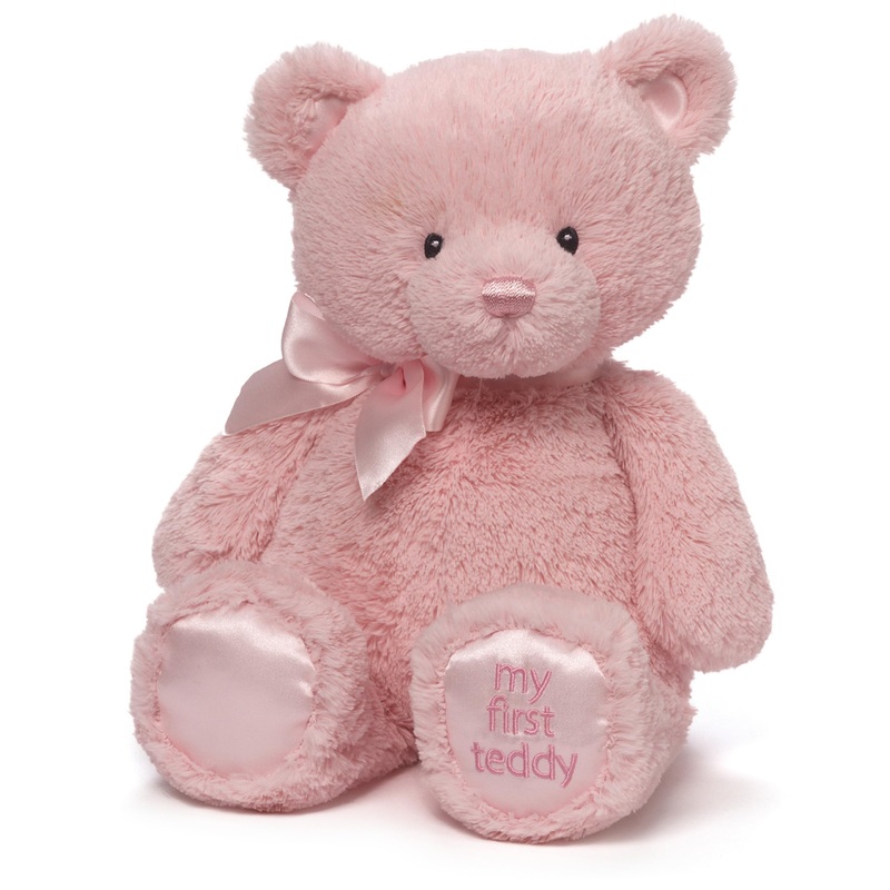 Baby Gund My First Teddy Bear, Ultra Soft Animal Plush Toy For Babies And Newborns, Pink, 15