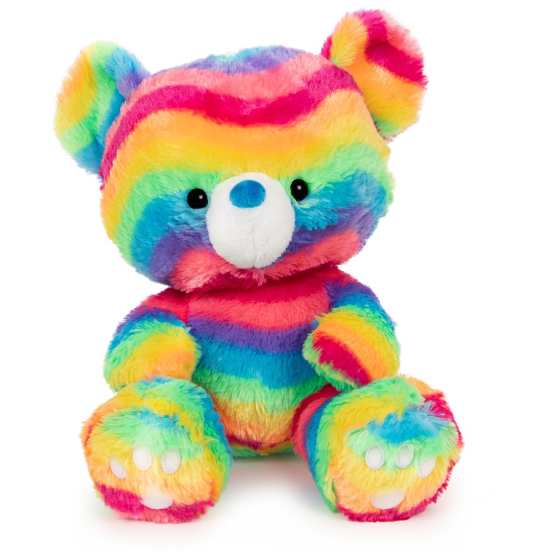 Gund Kai Teddy Bear, Premium Plush Toy Stuffed Animal For Ages 1 & Up, Rainbow, 12''