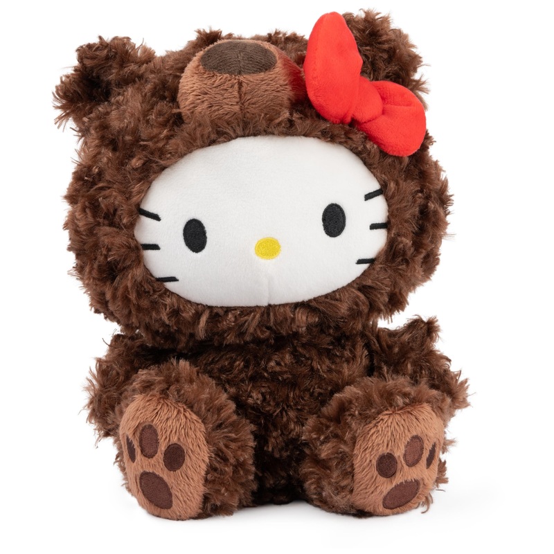 Gund Sanrio Hello Kitty Philbin Teddy Bear Plush Toy, Premium Stuffed Animal For Ages 1 And Up, Brown, 10