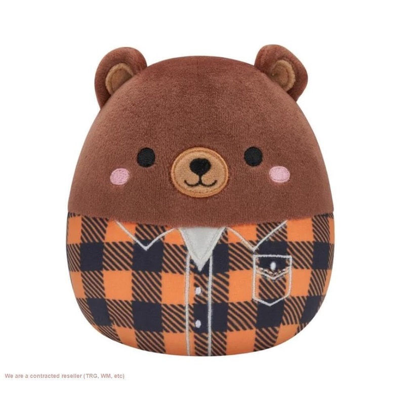 Squishmallow Official Kellytoy Squishy Soft Plush Toy (12 Inch, Omar The Bear)