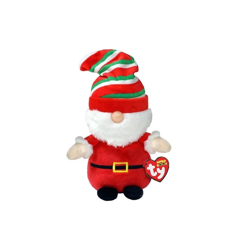 Ty Beanie Boo Gnewman - Christmas Gnome With Hat - 6''