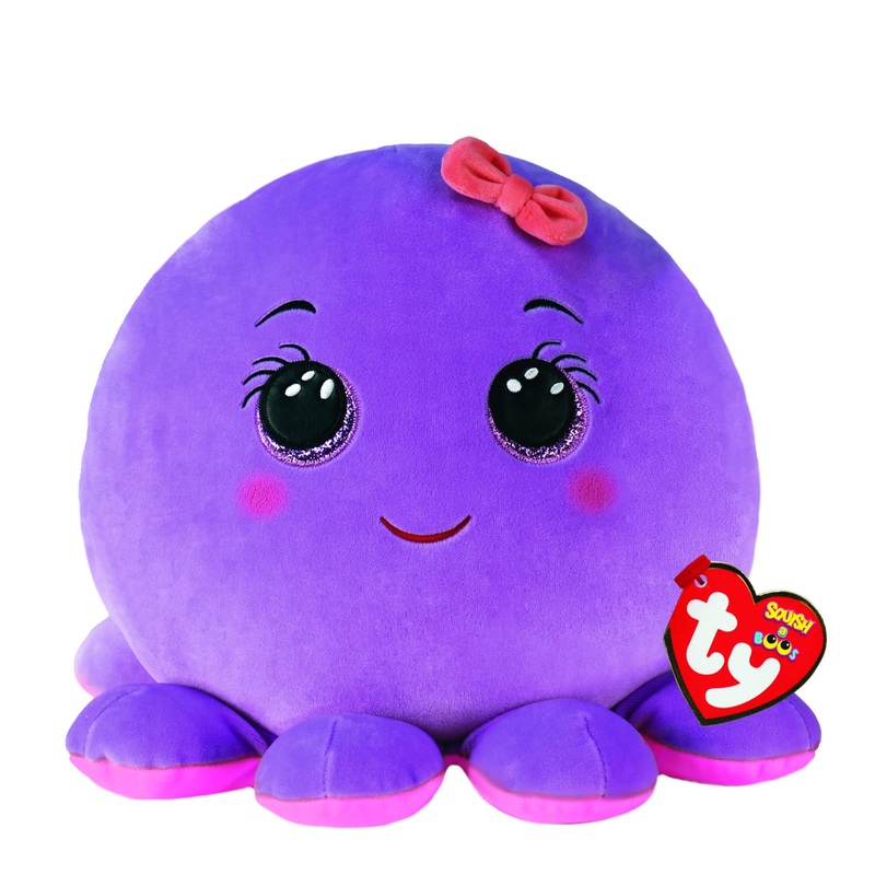 Ty Squish A Boo Octavia - Purple Octopus - 10''