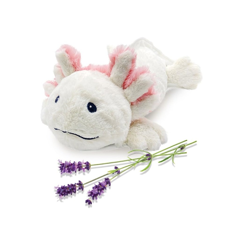 Warmies Axolotl Microwavable, Hot Or Cold For Cool Relaxation And Warm Relief, Lavender Scented Cozy Plush Animal