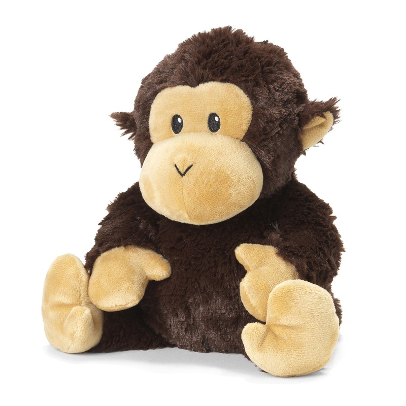 Warmies Chimp Microwavable, Hot Or Cold For Cool Relaxation And Warm Relief, Lavender Scented Cozy Plush Animal