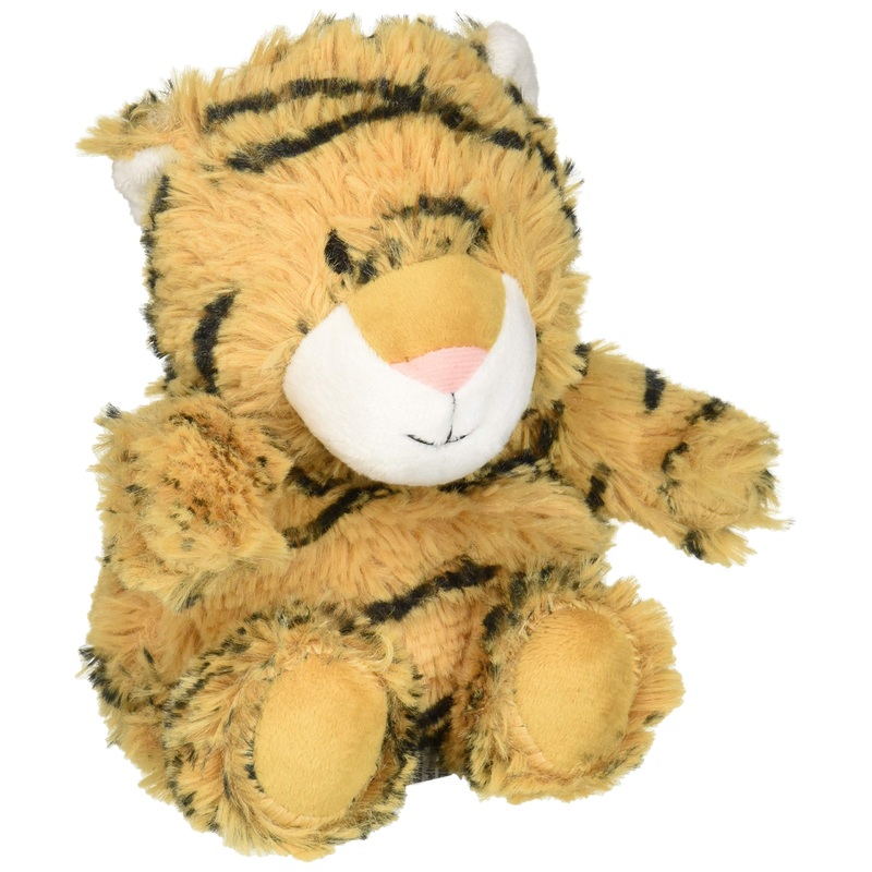 Warmies Junior Tiger Microwavable, Hot Or Cold For Cool Relaxation And Warm Relief, Lavender Scented Cozy Plush Animal