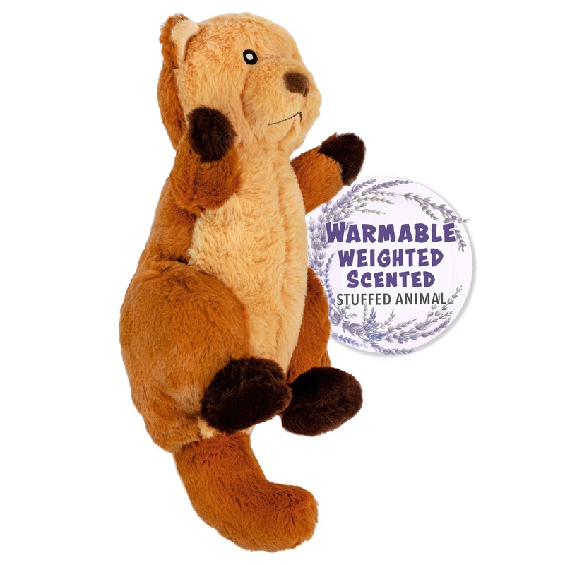1I4 Group Warm Pals - Otter - Cozy Lavender Scented Plush Toys - Stuffed Animal - Coolable Bedtime Comfort Plushie